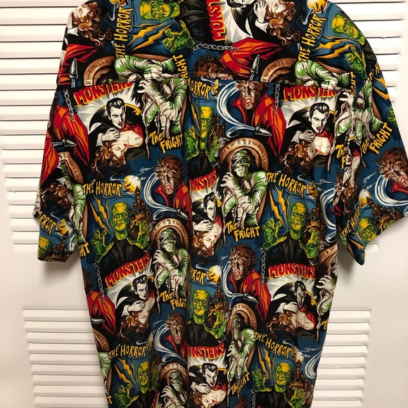 Universal monsters button up shirt Clearance